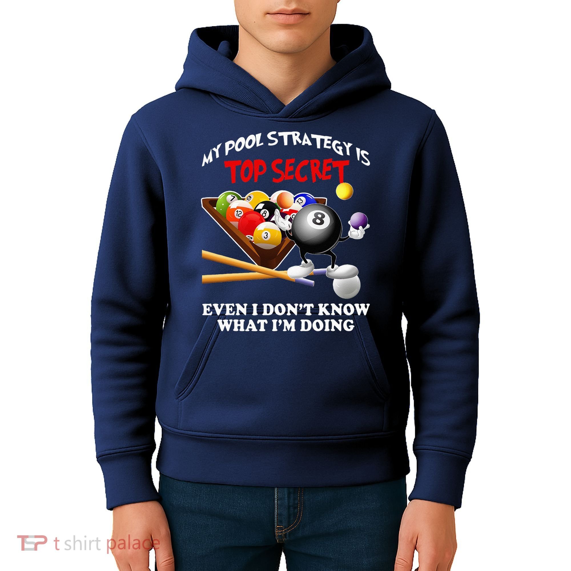 Funny Billiards ArtFor Men Women Billiards Pool Players Kids Hoodie