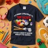 Funny Billiards ArtFor Men Women Billiards Pool Players Kids T-Shirt thumb 3