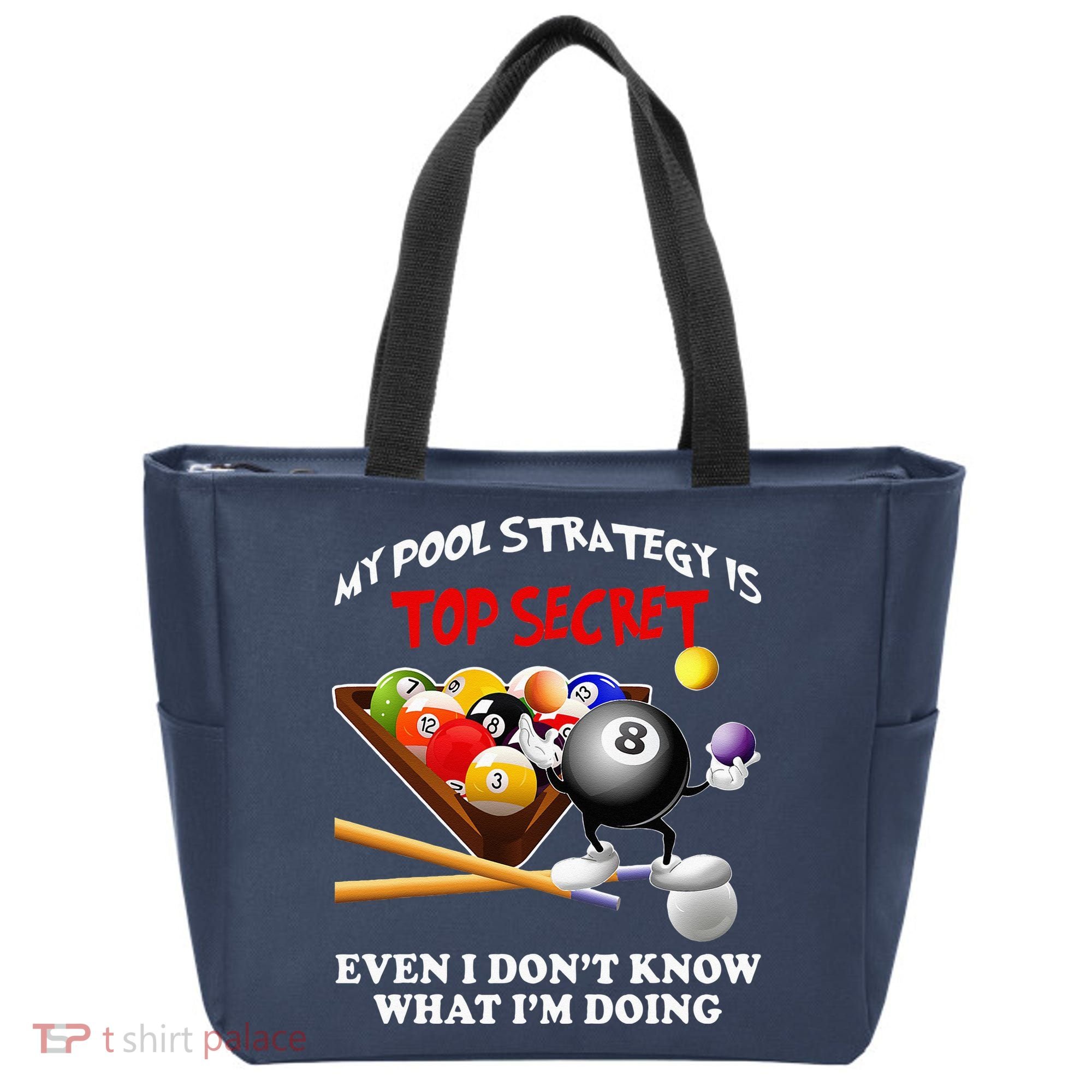 Funny Billiards ArtFor Men Women Billiards Pool Players Tote Bag
