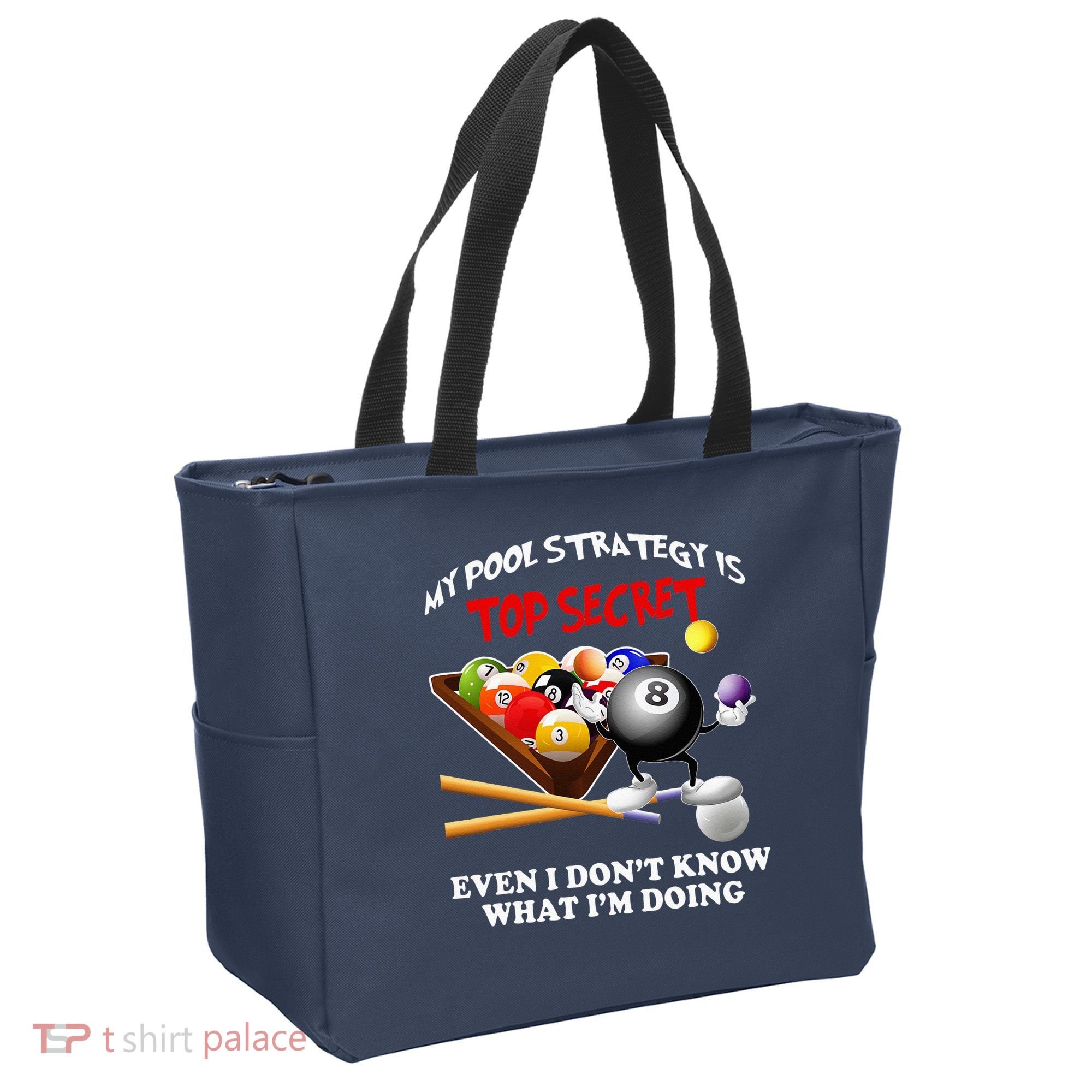 Funny Billiards ArtFor Men Women Billiards Pool Players Tote Bag