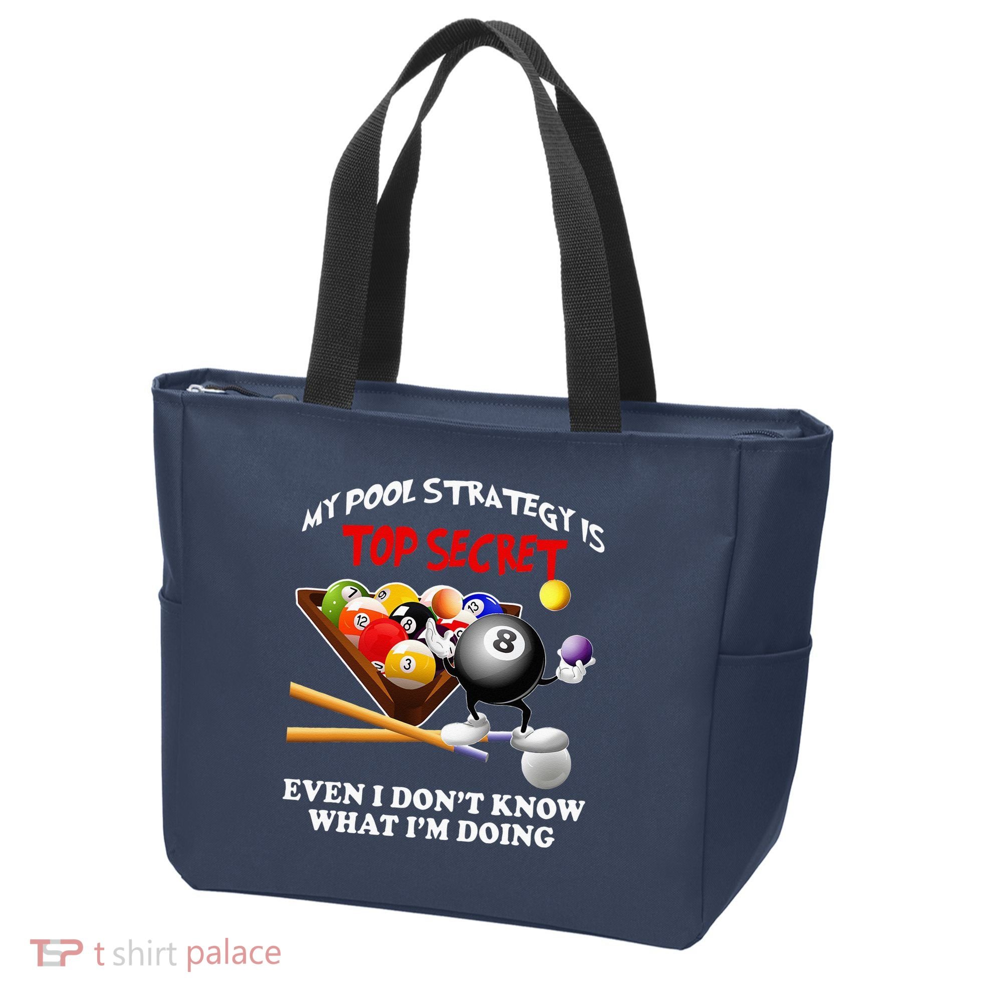 Funny Billiards ArtFor Men Women Billiards Pool Players Tote Bag