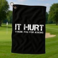 Funny Broken Arm Or Broken Leg Golf Towel thumb 1
