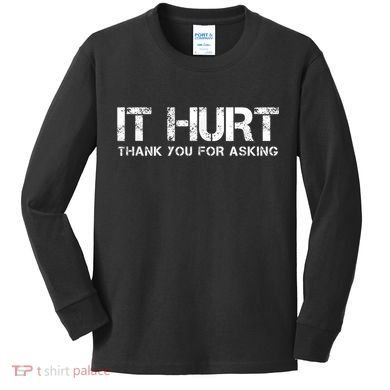 Funny Broken Arm Or Broken Leg Kids Long Sleeve Shirt