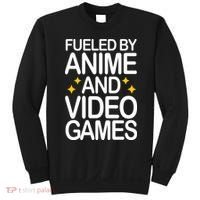 Fueled By Anime And Video Games Gaming Sweatshirt thumb 0