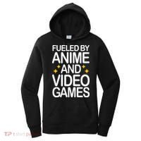 Fueled By Anime And Video Games Gaming Women's Hoodie thumb 0