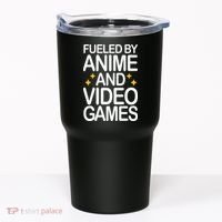 Fueled By Anime And Video Games Gaming Tumbler thumb 0