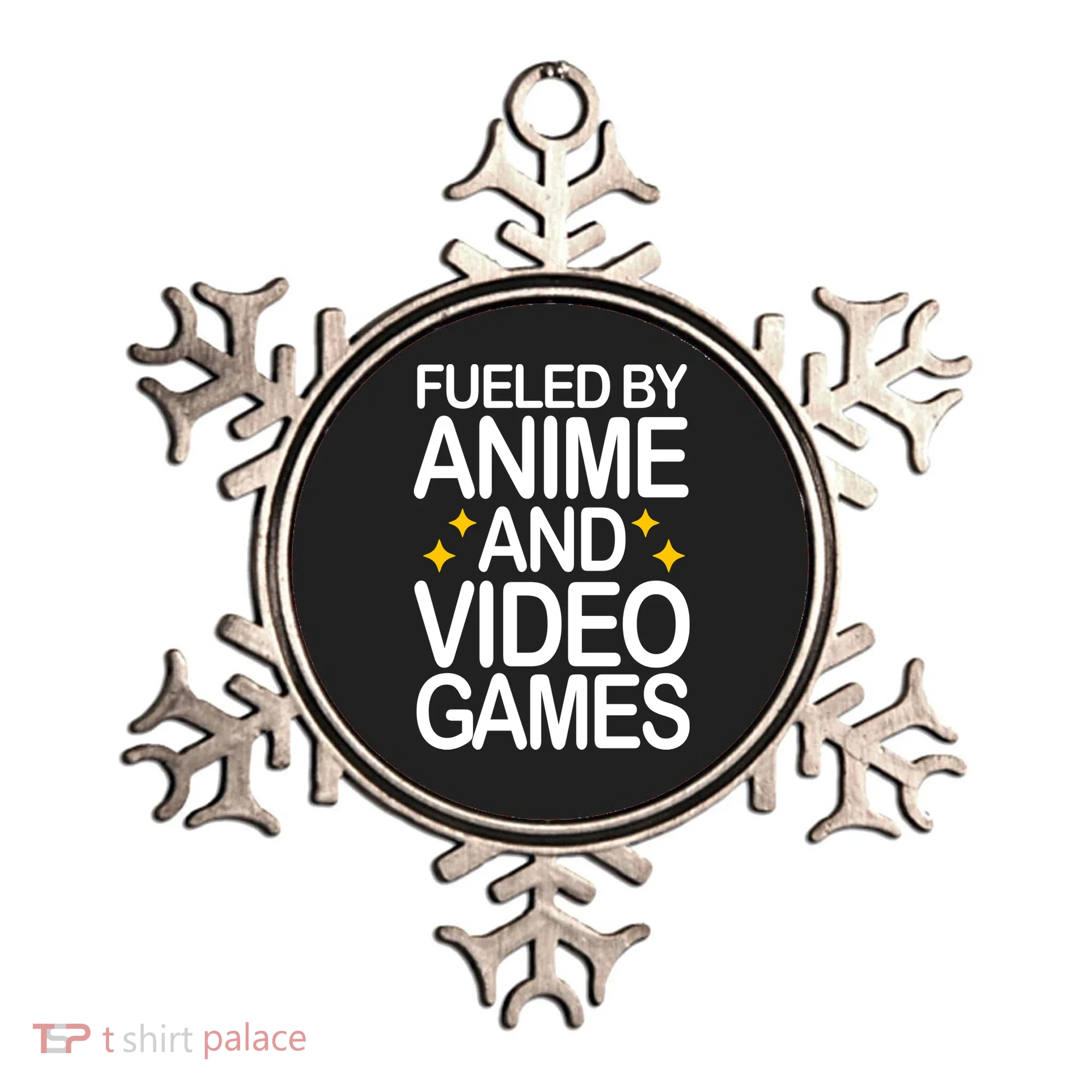 Fueled By Anime And Video Games Gaming Ornament