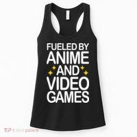 Fueled By Anime And Video Games Gaming Women's Tank Top thumb 0