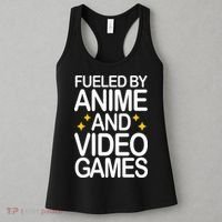 Fueled By Anime And Video Games Gaming Women's Tank Top thumb 3