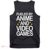 Fueled By Anime And Video Games Gaming Tank Top thumb 0