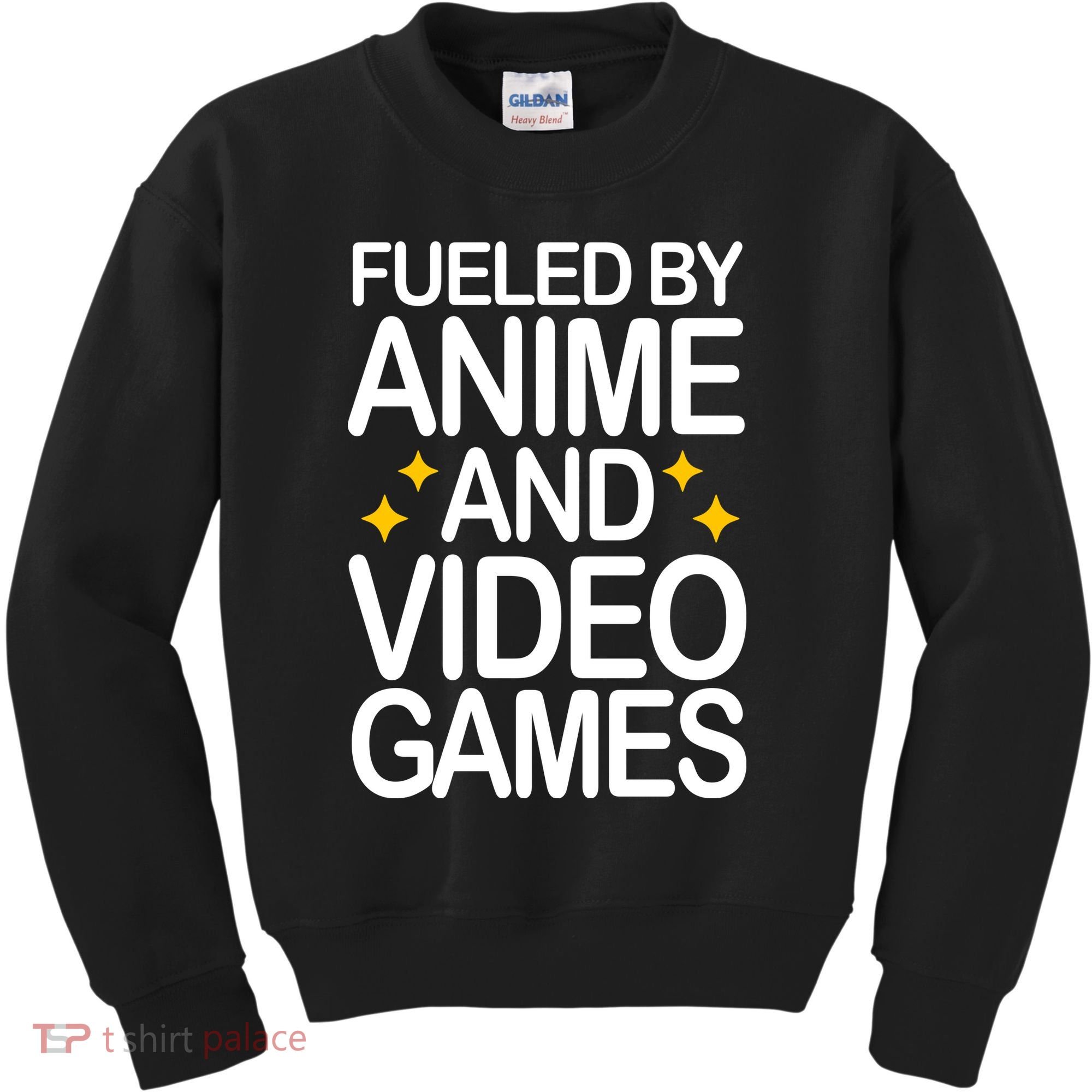 Fueled By Anime And Video Games Gaming Kids Sweatshirt