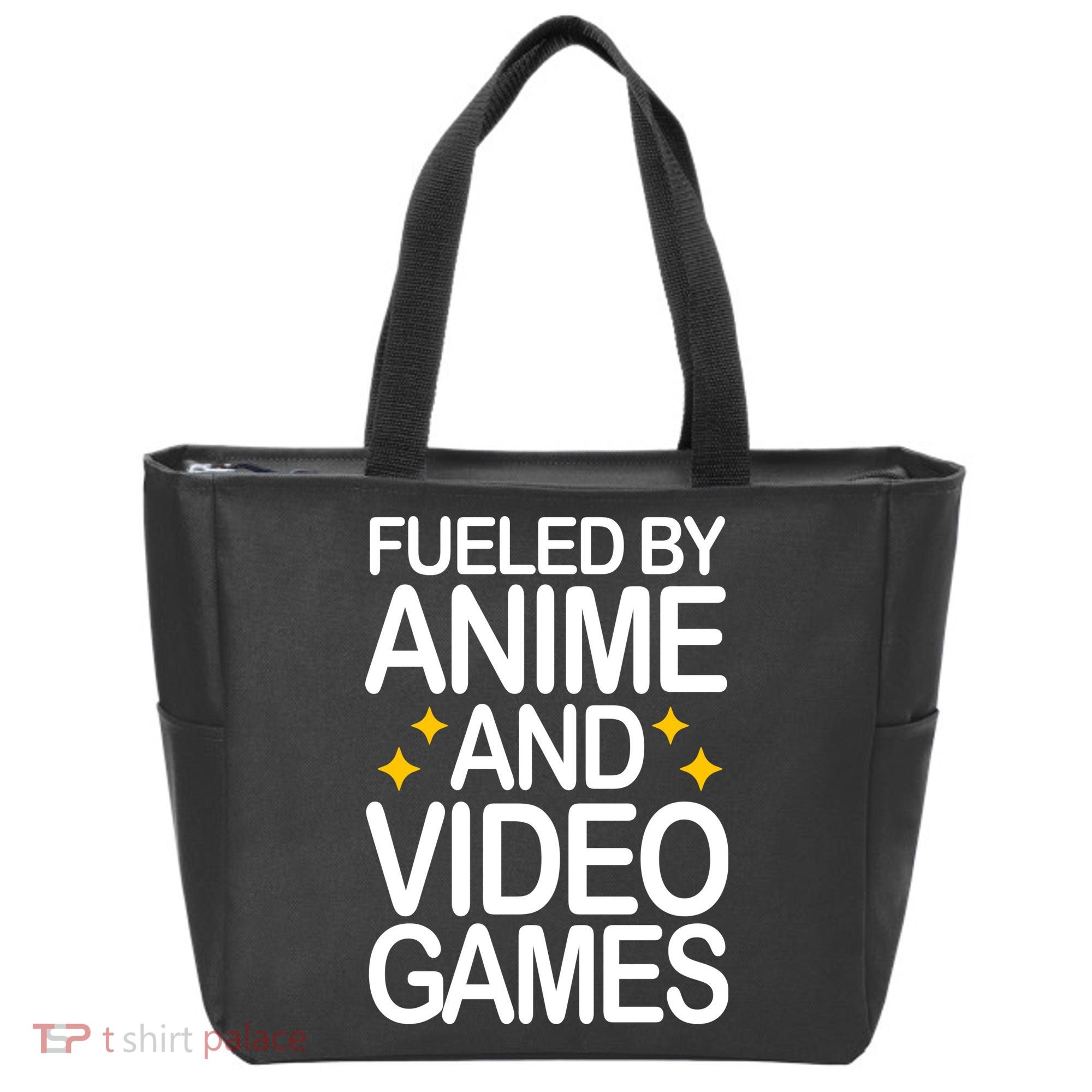 Fueled By Anime And Video Games Gaming Tote Bag