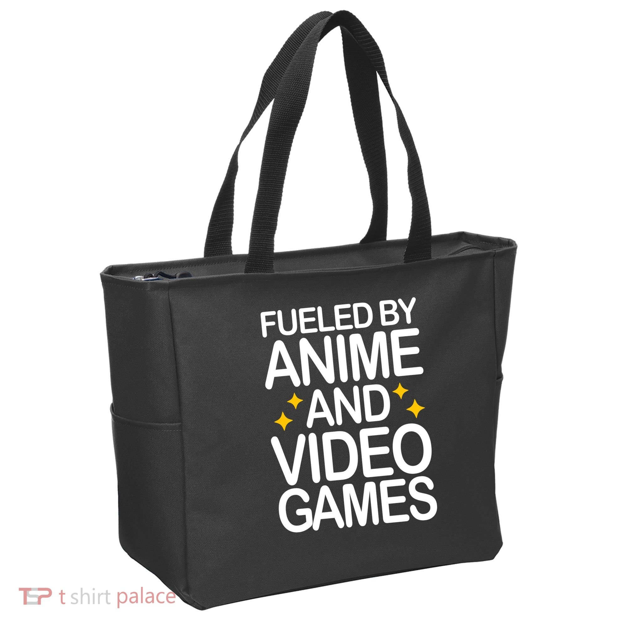 Fueled By Anime And Video Games Gaming Tote Bag