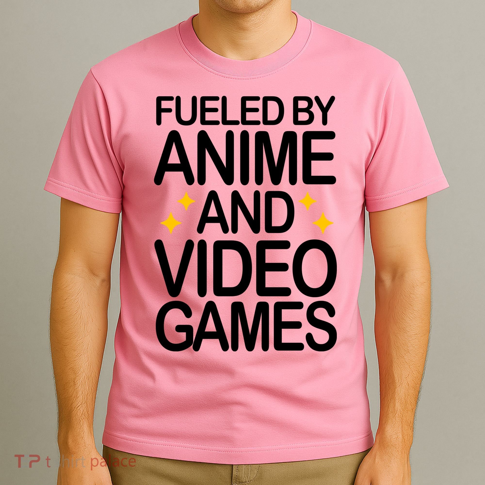 Fueled By Anime And Video Games Gaming T-Shirt