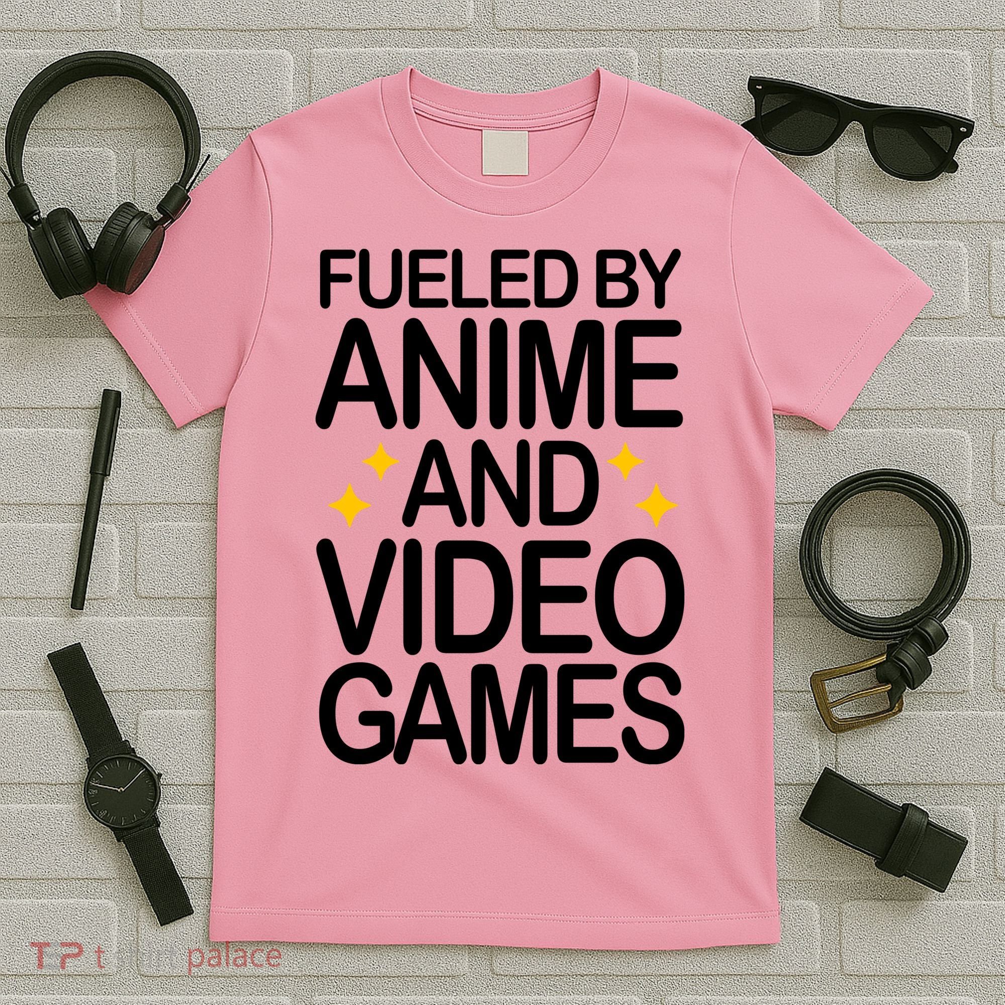 Fueled By Anime And Video Games Gaming T-Shirt