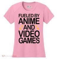 Fueled By Anime And Video Games Gaming Women's Cooling Performance Crew T-Shirt thumb 0