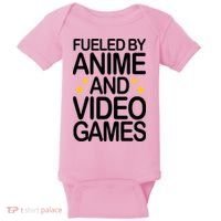 Fueled By Anime And Video Games Gaming Baby Bodysuit thumb 0