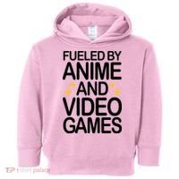 Fueled By Anime And Video Games Gaming Toddler Hoodie thumb 0