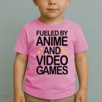 Fueled By Anime And Video Games Gaming Toddler T-Shirt thumb 2