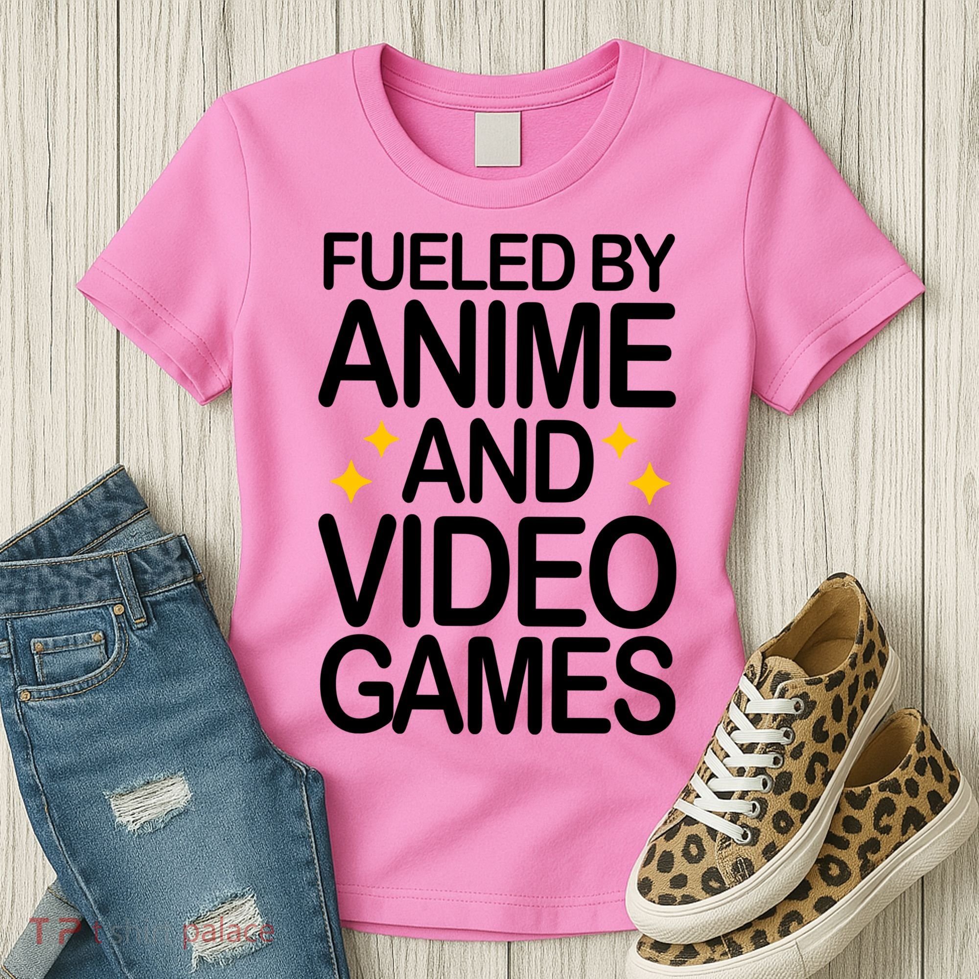 Fueled By Anime And Video Games Gaming Women's T-Shirt