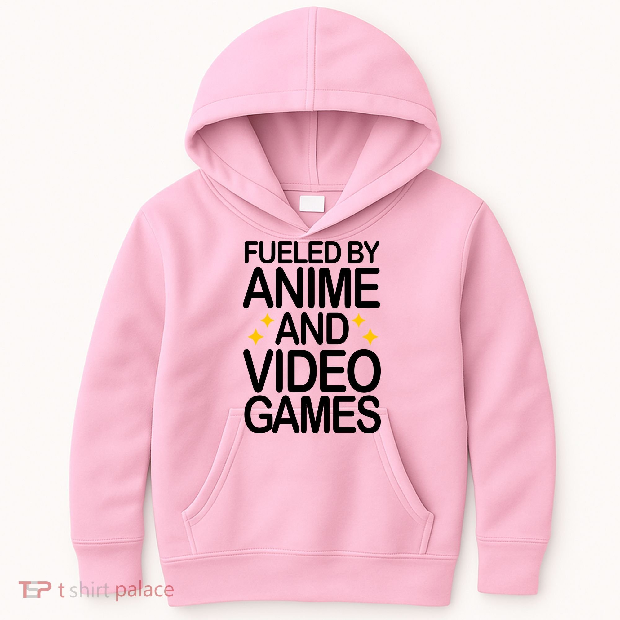 Fueled By Anime And Video Games Gaming Kids Hoodie