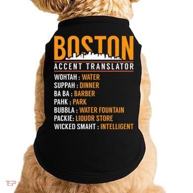 Funny Boston Accent Translator Doggie Tank