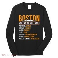 Funny Boston Accent Translator Long Sleeve Shirt thumb 0