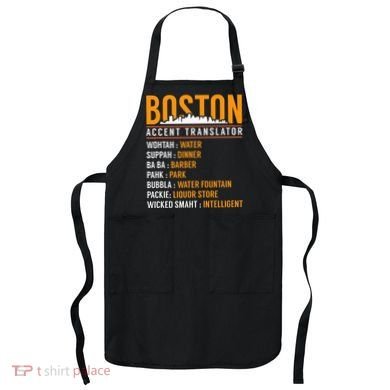 Funny Boston Accent Translator Apron