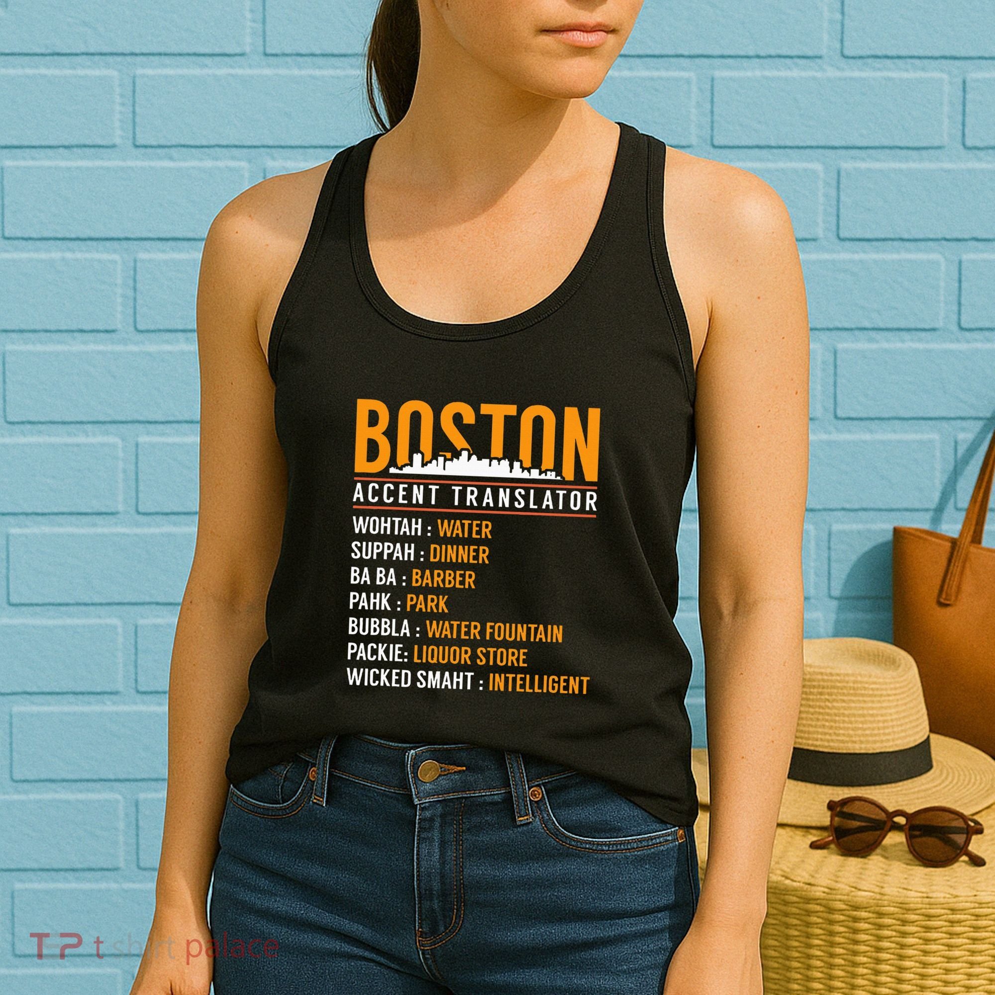 Funny Boston Accent Translator Women's Tank Top