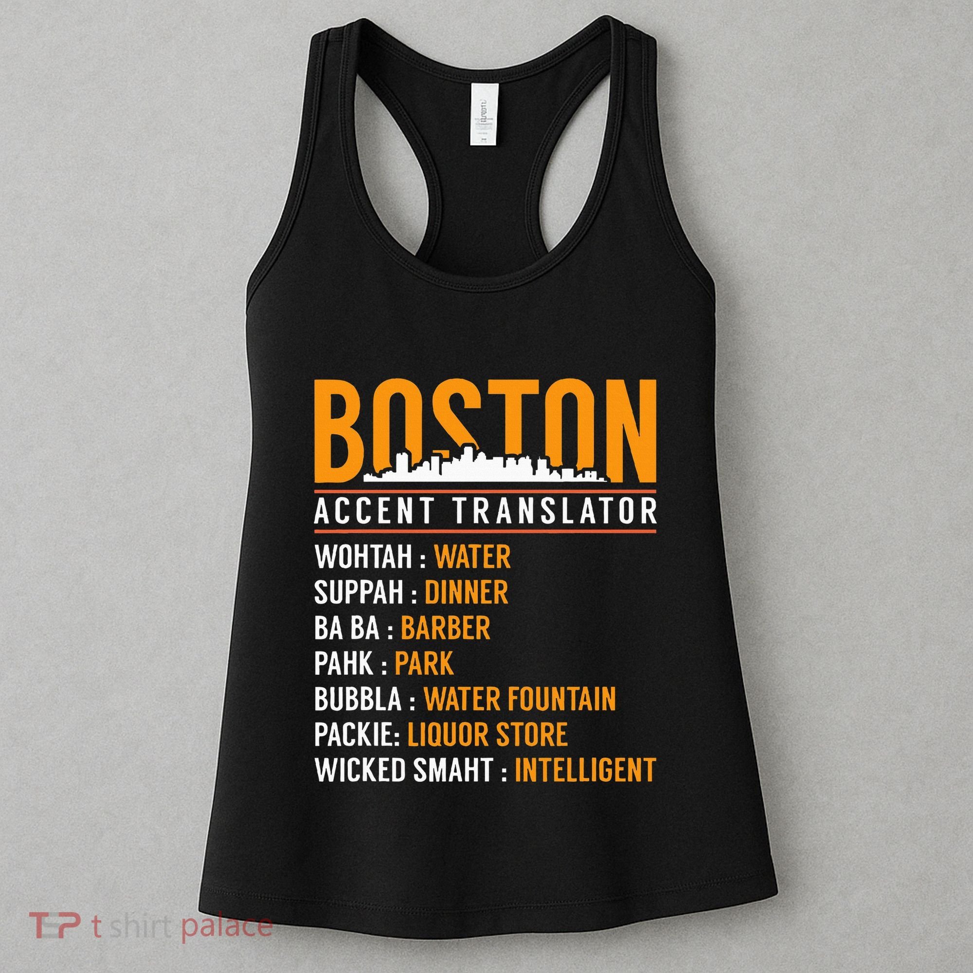 Funny Boston Accent Translator Women's Tank Top