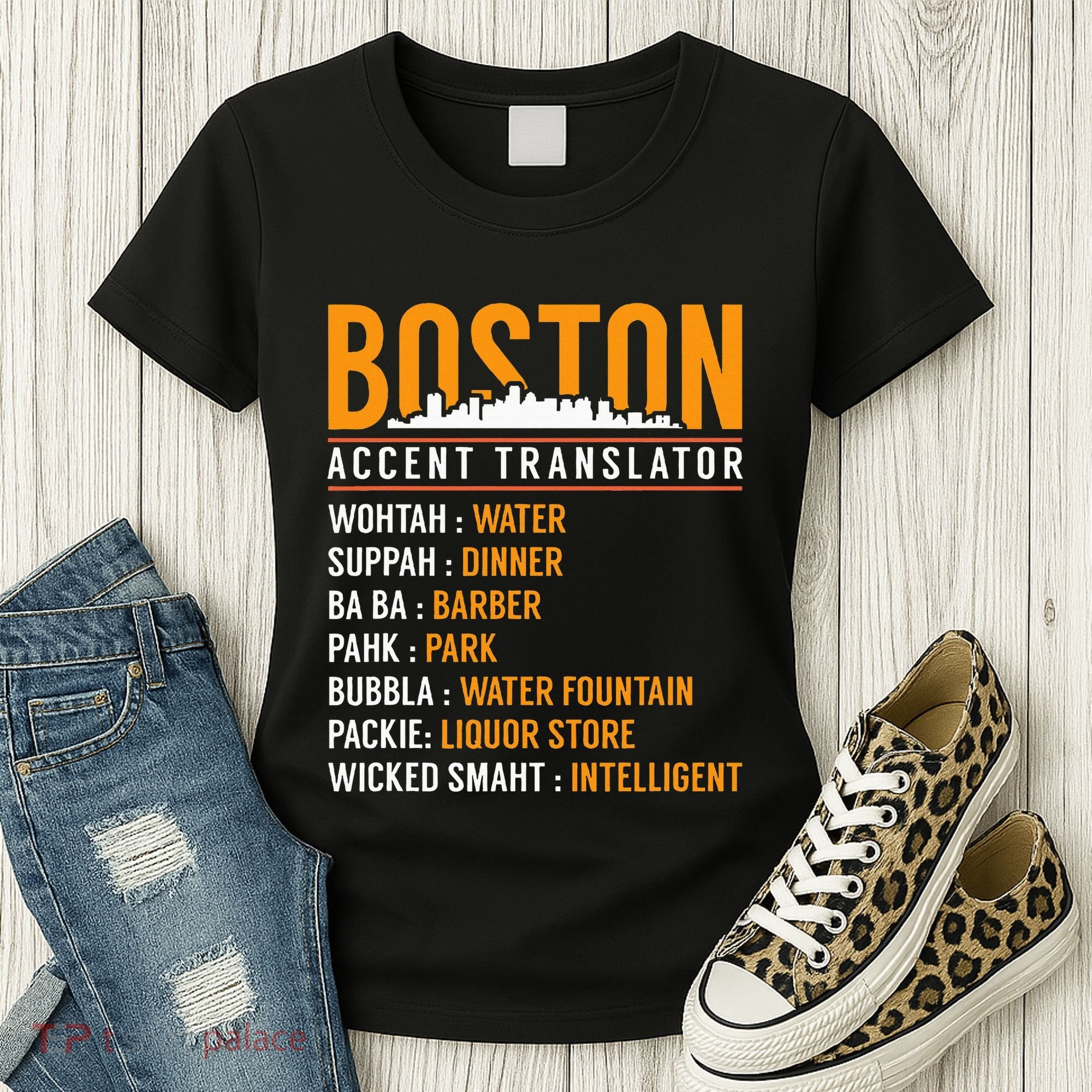 Funny Boston Accent Translator Women's T-Shirt