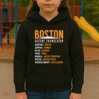 Funny Boston Accent Translator Kids Hoodie thumb 3