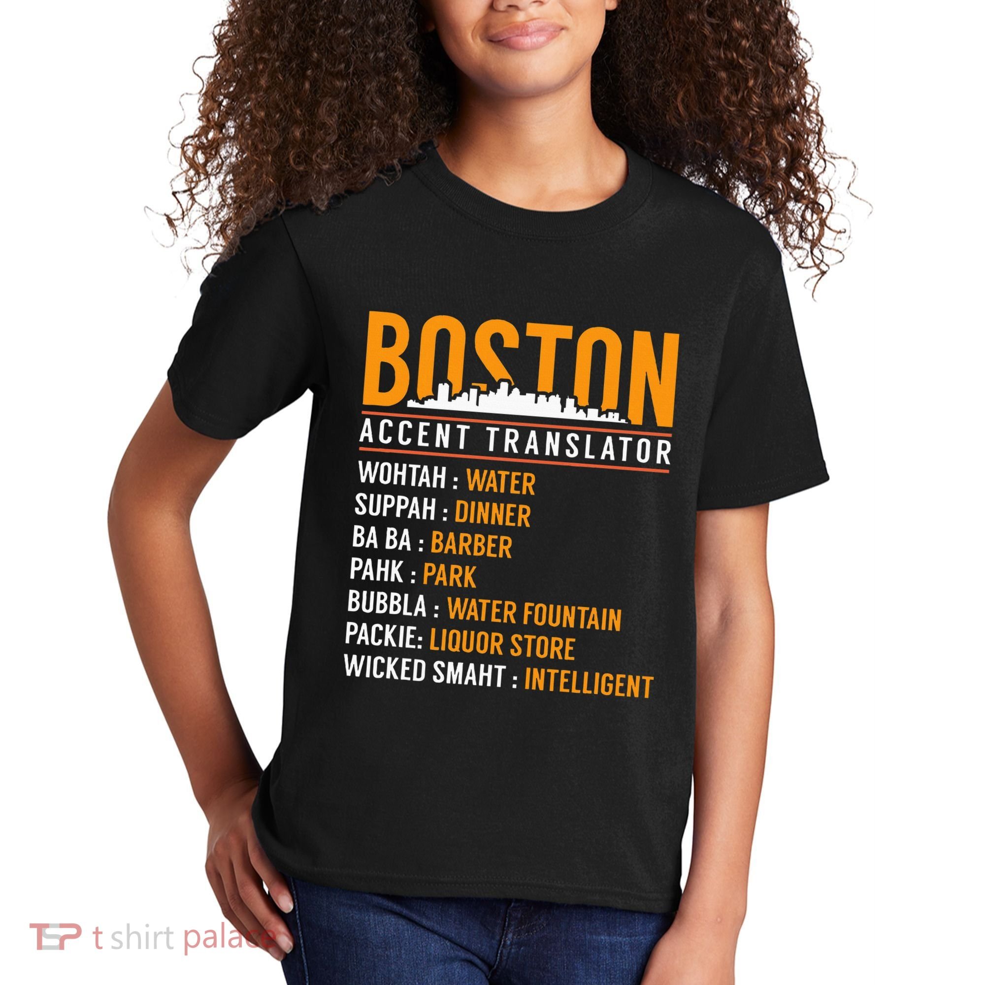 Funny Boston Accent Translator Kids T-Shirt