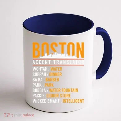 Funny Boston Accent Translator Coffee Mug back