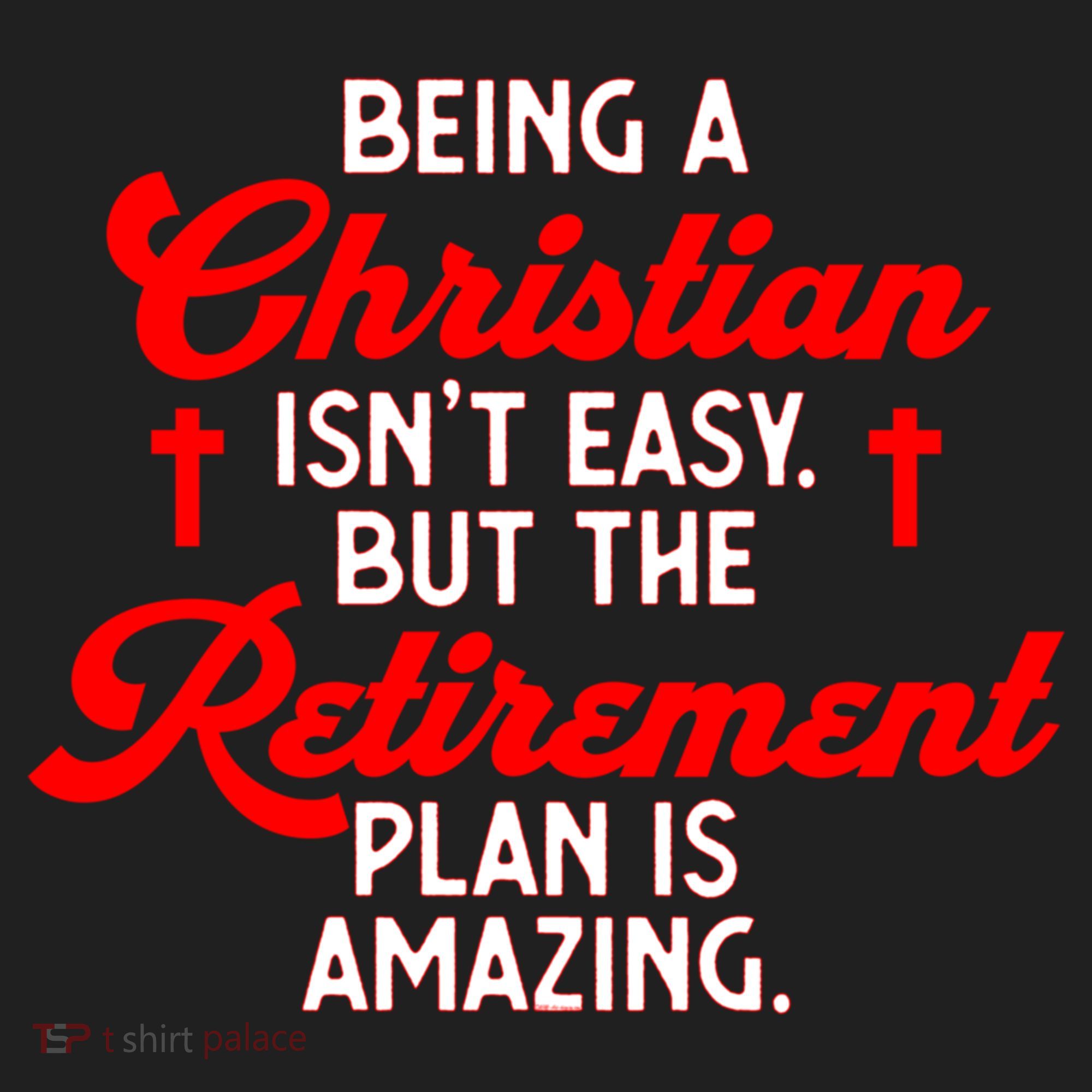 Funny Being A Christian Isn't Easy Retirement Plan Amazing Gift Beanie