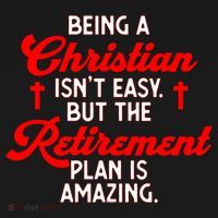 Funny Being A Christian Isn't Easy Retirement Plan Amazing Gift Ornament thumb 1