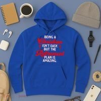 Funny Being A Christian Isn't Easy Retirement Plan Amazing Gift Hoodie thumb 3