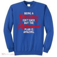 Funny Being A Christian Isn't Easy Retirement Plan Amazing Gift Sweatshirt thumb 0