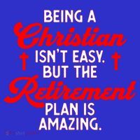 Funny Being A Christian Isn't Easy Retirement Plan Amazing Gift Mousepad thumb 1