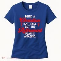 Funny Being A Christian Isn't Easy Retirement Plan Amazing Gift Women's T-Shirt thumb 0