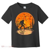 Funny Bigfoot and Wiener Dog Halloween Costume Toddler T-Shirt thumb 0