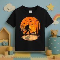 Funny Bigfoot and Wiener Dog Halloween Costume Toddler T-Shirt thumb 3