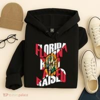 Florida Born And Raised Florida Flag Hoodie thumb 4