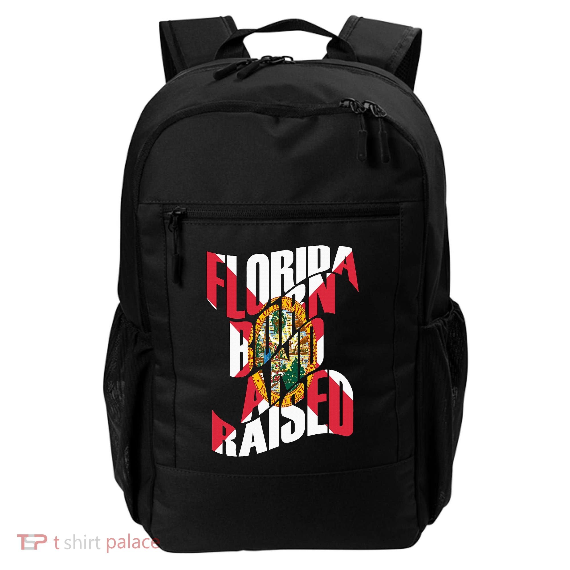 Florida Born And Raised Florida Flag Backpack