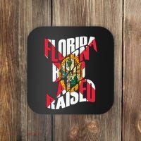 Florida Born And Raised Florida Flag Coaster thumb 0