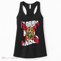 Florida Born And Raised Florida Flag Women's Tank Top thumb 0