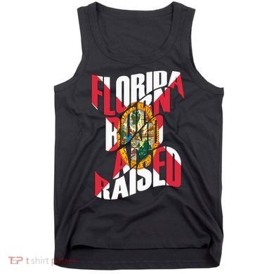 Florida Born And Raised Florida Flag Tank Top