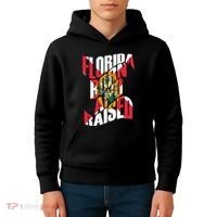 Florida Born And Raised Florida Flag Kids Hoodie thumb 4