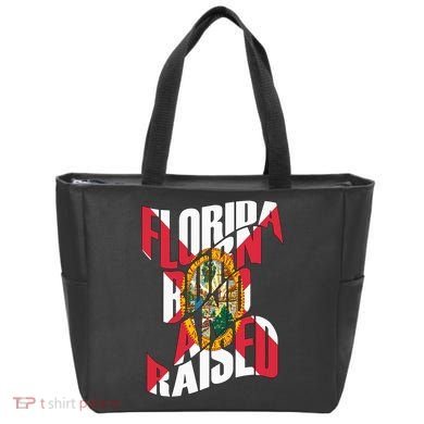 Florida Born And Raised Florida Flag Tote Bag