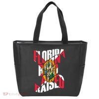 Florida Born And Raised Florida Flag Tote Bag thumb 0